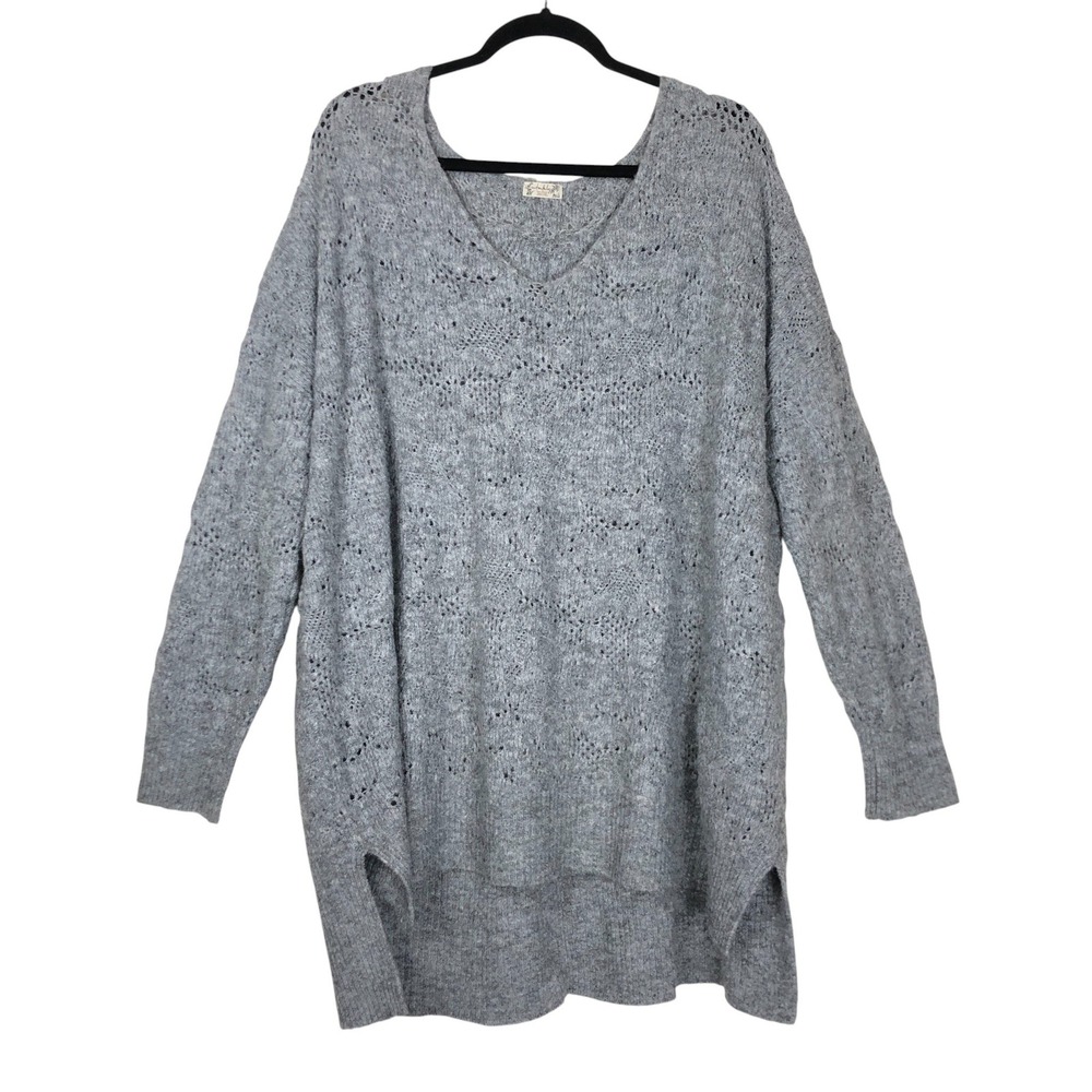 Intimately Free People Slouchy Oversized Wool Blend Open Knit Sweater Size M/L